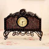 莎芮  欧式复古时钟座钟 别墅客厅卧室装饰品 宫廷树脂工艺品