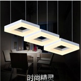 新款LED吊灯长方形艺术灯客厅灯亚克力现代简约吸顶灯工程灯具