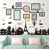 欧式创意建筑卧室墙上装饰品贴画客厅壁纸自粘背景墙面宿舍墙贴纸