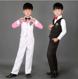 儿童款合唱服演出服中小学生朗诵校服男童主持人表演礼服西装马甲