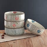 微波炉碗日式和风陶瓷餐具家用大青花瓷碗釉下彩日本面碗汤碗大碗