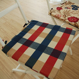 地中海纯棉活性帆布海绵餐椅垫 加厚凳子坐垫 欧式时尚布艺格瑞斯