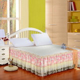 韩版单件床裙床罩韩式公主1.5米1.8m2.0床席梦思床罩蕾丝夏季粉色