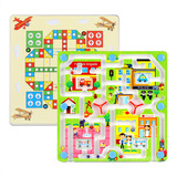 儿童益智力双面磁性运笔迷宫走珠游戏飞行棋桌面玩具2-3-6岁宝宝