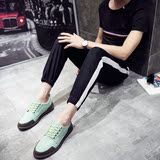 夏季学生韩版帆布鞋男低帮休闲运动板鞋细带平跟透气时尚百塔潮鞋