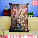 迪士尼疯狂动物城周边抱枕兔子朱迪毛绒玩偶靠枕狐狸尼克靠垫包邮