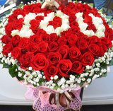 情人节99红玫瑰预定上海广州北京鲜花店同城送花武汉鲜花配送速递