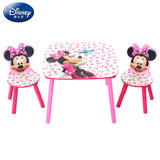 迪士尼儿童桌椅组合套装 卡通公主木质写字吃饭桌 男女孩学习桌