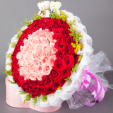99朵红玫瑰鲜花速递生日圣诞节北京上海南京广州杭州花店同城送花