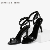 CHARLES&KEITH 低帮鞋 CK1-60920043 铆钉女鞋细高跟鞋凉鞋