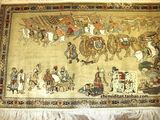 传世典藏精品包邮高密度真丝手工打结地毯丝绸之路客厅书房壁挂毯