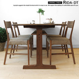 北欧现代简约组装白橡木实木餐桌日式小户型实木长方形饭桌可定制