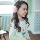 特价 韩国进口正品儿童舞蹈服装 跳舞衣服 白色长袖芭蕾兔子外套