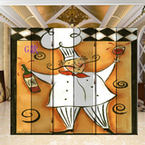 屏风隔断时尚西餐厅厨房饭店咖啡厅可定制折叠屏简约现代欧式厨师