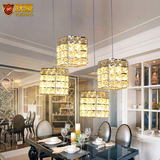 led水晶餐厅吊灯吧台咖啡厅卧室正方形魔方灯具创意个性现代简约