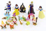 迪士尼公主白雪公主七个小矮人王子巫婆儿童玩具公仔摆件玩偶模型