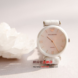 阿玛尼时尚白色陶瓷防水女表石英正品超薄手表女简约陶瓷女士手表