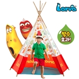 韩国EMS包邮-印第安Larva儿童圆锥帐篷/宝宝室内外游戏屋露营帐篷