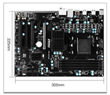 MSI/微星 970A-G43 PLUS 全固态军规电容970大主板 支持USB3.0