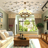 室吊顶天花板装饰自粘星星贴画亚克力镜面贴 3D立体墙贴画客厅卧