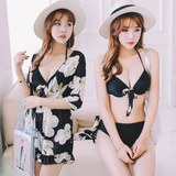 2016夏季新款韩版保守遮肚显瘦遮阳海边度假温泉沙滩比基尼泳衣女