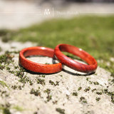 【三品】血檀木戒指指环 个性男女对戒情侣 礼物可做项链免费刻字