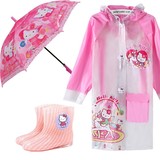 包邮KT儿童书包位雨衣雨裤女童雨伞外贸雨鞋宝宝防水雨具女孩雨披