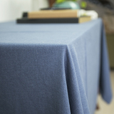现代简约素雅日式 纯色棉麻桌布盖布台布 淡饭自制出品