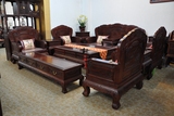 东阳红木家具 非洲酸枝木精雕沙发 实木客厅沙发组合中式仿古沙发