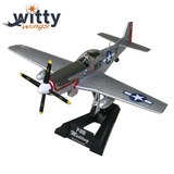 Witty威达 1:72二战P51D野马战斗机美国飞机模型合金军事摆件成品