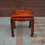 老挝大红酸枝方凳换鞋凳 交趾黄檀矮凳化妆凳红木实木餐凳正品