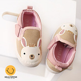 2016秋季新款韩国儿童帆布鞋兔子与熊卡通帆布童鞋专柜品质现货