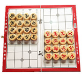 中国象棋实木象棋包邮折叠盒便携式连盘套装家用大号比赛象棋木制