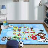 猴年爆款西游益智飞行棋 儿童防滑绒地垫地毯游戏垫 装饰性地毯
