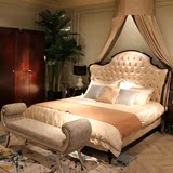 欧式实木床 1.8米奢华双人床法式公主床婚床卧室家具田园简约现代