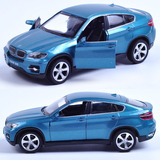 宝马X6合金声光版回力车模嘉业1：32合金小汽车男孩玩具汽车模型
