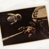 机器人总动员 好莱坞动画电影海报装饰画 卡通壁挂画 牛皮纸画芯