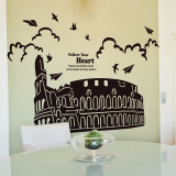 超大型建筑墙贴纸自粘罗马竞技场斗兽场客厅沙发背景墙装饰品贴画