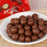 梁丰零食品巧克力豆 麦丽素80g*10袋装 童年经典（代可可脂）