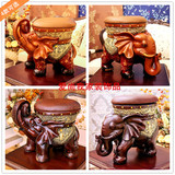 欧式复古大象凳子创意树脂装饰品家居仿红木换鞋凳婚庆送礼礼品