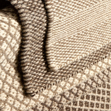印度进口宜家北欧现代无印良品风格新西兰羊毛手工羊毛编织地毯