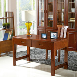 佳鑫家具简约现代中式实木书桌椅家用笔记本电脑桌简易写字台