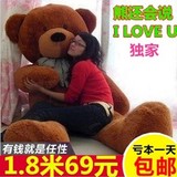 毛绒玩具泰迪熊公仔1.6米大熊玩偶抱抱熊布娃娃儿童生日礼物女孩