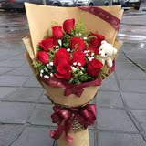 父亲节许昌鲜花速递同城11朵红玫瑰花北京西安苏州长沙合肥上海