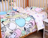 热卖加工定做婴儿床品/幼儿园3件套 纯棉布料 被套床单 枕套 大史
