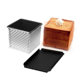 乾能烘焙工具 240g正方形带盖不粘吐司盒80g土司盒模具迷你水立方