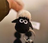 出口专柜正版NICI肖恩羊钥匙扣 雪莉羊 毛绒玩具公仔玩偶 小挂件