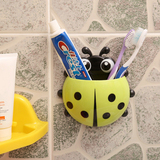 韩国可爱瓢虫牙刷架 牙膏架组合套装 带吸盘牙刷牙膏置物架