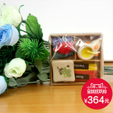 泰国正品香薰 塔香线香小象烛台组合 小木盒 特价 精品礼物盒