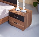 西木西宅家具现代简约木卧室床柜北欧木质板式床头柜大小户型组装